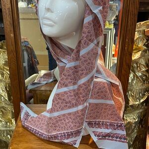 Lightweight Pink Paisley Scarf - Women Accessories 54 x 14 inch 100 % Polyester